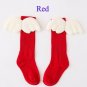 Autumn Winter New Style Children Socks White Wings Design Knee High Cotton Socks Boys Girls 1-10 Yea