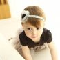 2017 kawaii flower rabbit ears baby girls kids children bow turban headband hair head band haar acce