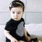 2017 kawaii flower rabbit ears baby girls kids children bow turban headband hair head band haar acce