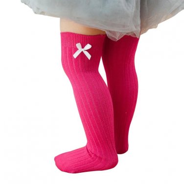 Newborn Toddler Knee High Socks Baby Girls Bow Sock Leg Warmer Toddler Baby Girl Socks Clothes Acces