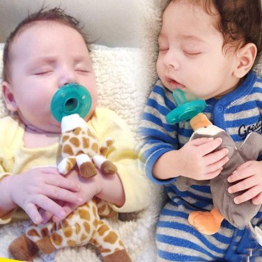 Baby Pacifier Newborn Infant Cartoon Animals Plush Nipple Soother Toys Babys Soother Nipple DogTiger