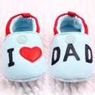 Lovely Toddler Baby Girl Boy Round Toe Flats Soft Slippers Shoes I Love MOM/DAD