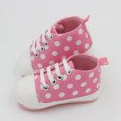 Cute Prewalker Child Baby Shoes First Walkers Sports Dots Print Anti-Slip Sneaker Born Shoes 0-18M
