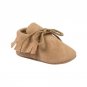 Baby Girls Boys First Walkers Tassel Lace-Up Nubuck Leather Shoes Soft Bottom Prewalkers 0-18M New