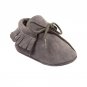 Baby Girls Boys First Walkers Tassel Lace-Up Nubuck Leather Shoes Soft Bottom Prewalkers 0-18M New