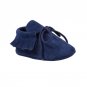 Baby Girls Boys First Walkers Tassel Lace-Up Nubuck Leather Shoes Soft Bottom Prewalkers 0-18M New