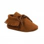 Baby Girls Boys First Walkers Tassel Lace-Up Nubuck Leather Shoes Soft Bottom Prewalkers 0-18M New