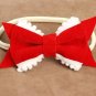 Retail  Cute bow headband Fabric Bows with soft nylon hairband Newborn Headbands Bow Knot for photo 