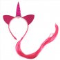 7\' Large Metalic Printed Ribbon Hair Bows With Clips For Kids Girls Handmade Big Unicorn Heart Bows