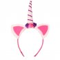 7\' Large Metalic Printed Ribbon Hair Bows With Clips For Kids Girls Handmade Big Unicorn Heart Bows