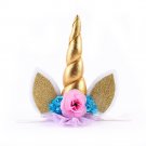unicorn horn cat ears baby girl kids headband elastic hair head bands photo shoot accessories for ch