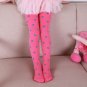 Fashion Heart Printed Baby Legging Children Girls Candy Color Pantyhose Velvet Stockings FJ88