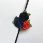 Headband Bebe Girl Triple Felt Rose Flower Hair band Kids Children Christmas Headwear Princess Photo