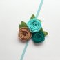 Headband Bebe Girl Triple Felt Rose Flower Hair band Kids Children Christmas Headwear Princess Photo