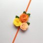 Headband Bebe Girl Triple Felt Rose Flower Hair band Kids Children Christmas Headwear Princess Photo