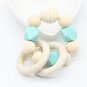 Woodiness Pacifier BPA Free Baby Teether Hand made Funny Colorful Bead Clip Holder Pacifier Clips So
