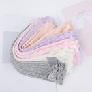 For 0-6 Years Children Knee Socks Candy Colors Baby Tights With Bows Toddler Girl Cotton  Tights Tod