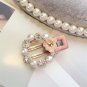 New Baby Hair Clips rhinestone Pearls Hairpins Children Hair Accessories Flower Wrapped Bow With Pea