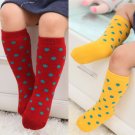 Terry Winter Kids Socks For Infant Girl Boy Cute Dots Baby Knee High Socks Thick Warm Soft