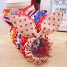 8Pcs Fashion Mix Hair Styling Braid Elastic Hair Ties/Rings/Ropes Polka Dot Rabbit Ears Elastic Pony