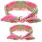Naturalwell Mom And Me Matching Turban Headband Mom Daughter Headwrap Watercolor Floral Print Hair A
