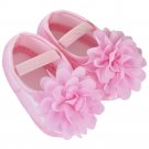 Toddler Kid Baby Girl shoes Chiffon Flower Elastic Band Newborn Walking Shoes bebek ayakkabi hot sal