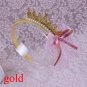 1PC Cute Kids Girls Pearls Lace Bow Ribbon Crown Princess Christmas Party Birthday Hair Band Hoop Ac
