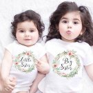 Family Matching Clothes Outfits Little Big Sister Match Clothes Jumpsuit Romper Outfits Baby Girl Su
