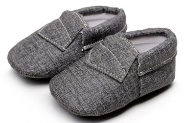 2018 New Style PU Leather Denim Baby Moccasins Shoes First Walker Girls Boys Shoes Toddler baby Soft