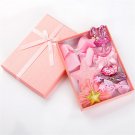 New Pink Gifts Box Cute Crown Bowknot Kind Hairpin Set Flower Star Girls HairClip Hair Accessories H