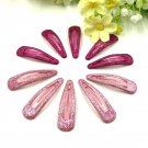 2017 Sale Real Children 6pcs Hair Clips Korean Fashion 4.8cm Kids Accessories Glittering Solid Hairp