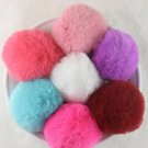 6pcs/lot New 2018 girl hair accessories Artificial rabbit ball hair bands of fur hair gum Big girl r