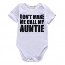 Newborn Infant Baby Boy Girl Clothing Tops Bodysuits Letter Print Short Sleeve Cotton Bodysuit Cloth