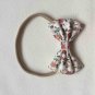 Bebe Nylon Headband Elastic Print Soft Hair Bows Tie Bowknot Kids Hair Band Children Headwear Hair A