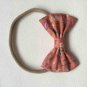 Bebe Nylon Headband Elastic Print Soft Hair Bows Tie Bowknot Kids Hair Band Children Headwear Hair A