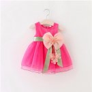 2016 baby girls sleeveless lace cake dress children toddler princess dress for baby 1 year birthday 