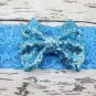 2017 NEW Chic Bow with Lace Headband Big Bow Lace Headband Newborn Girl Headband Kids Sequin Headwea