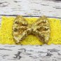 2017 NEW Chic Bow with Lace Headband Big Bow Lace Headband Newborn Girl Headband Kids Sequin Headwea