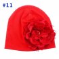 Baby Flower Hat Newborn Girl Cotton Beanie Cap Peony Flower Infant Spring Hat Children Accessories R