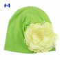 Baby Flower Hat Newborn Girl Cotton Beanie Cap Peony Flower Infant Spring Hat Children Accessories R