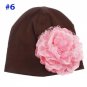 Baby Flower Hat Newborn Girl Cotton Beanie Cap Peony Flower Infant Spring Hat Children Accessories R