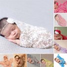 Embroidery Lace Baby Photography Props Newborn Photography Wraps Handmade Lace Scarf Baby Photo Prop