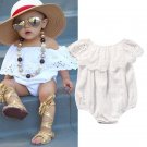 Newborn Toddler Baby Girl Clothing Top Jumpsuit Bodysuit Short Sleeve Cute Infant Clothes Outfit Sun