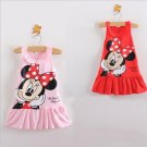 2015 summer new minnie Dress children children\'s clothing girls short-sleeved dress princess