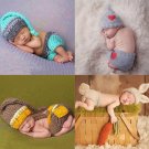 Newborn Baby Cute Crochet Knit Costume Prop Outfits Photo Photography Baby Hat Photo Props New born 