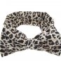 Little Girls Kids Soft Stretch headband Big Bow Turban Bowknot Hairband Leopard Head Wrap Hair Band