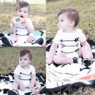 Newborn Baby Toddler Girl Boy Clothes Jumpsuit Arrow One Piece Bodysuit Outfit Clothing Cotton Short