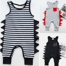 Cotton Newborn Baby Boy Sleeveless Dinosaurs Cotton Romper Jumpsuit Playsuit Outfit Clothes 0-24M