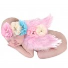 Baby Newborn Photography Props Accessories Crochet Knit Costume Beaded Cap Hair Band Baby Hat Photo 