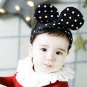 MIXIU Dot Rabbit Bunny Ears Bowknot Headbands Baby Girl Hair Head Bands Accessories For Kids Hair Tu